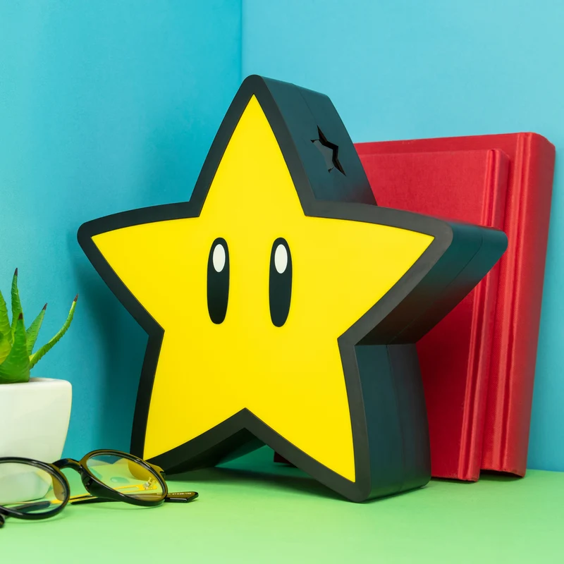 Super Mario XL Super Stern Dekolampe mit Stern Projektor