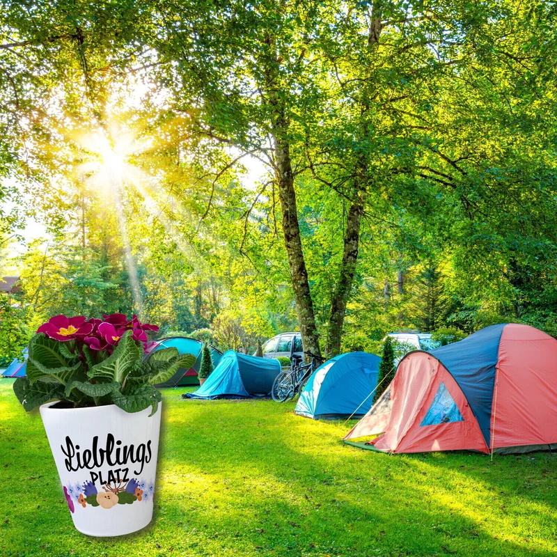 Lieblingsplatz Blumentopf aus Keramik