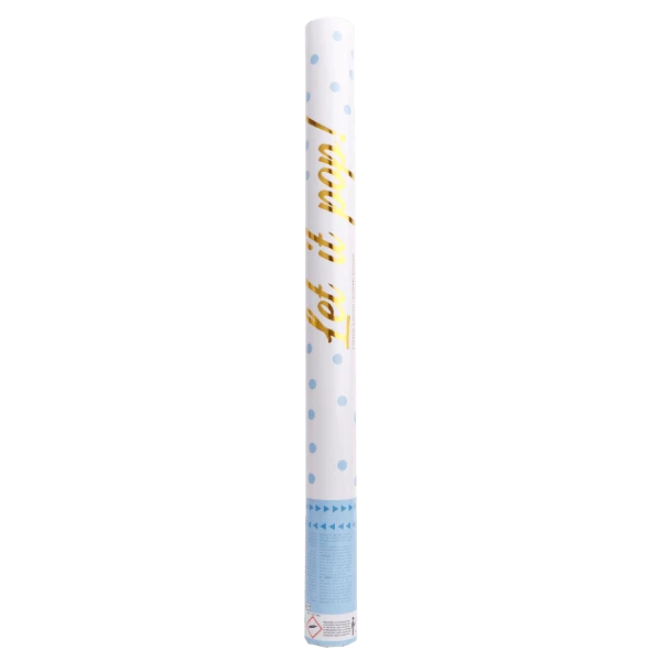 Hellblaue Konfettikanone 60cm