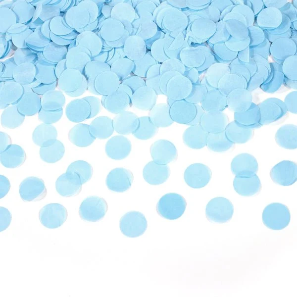Hellblaue Konfettikanone 60cm
