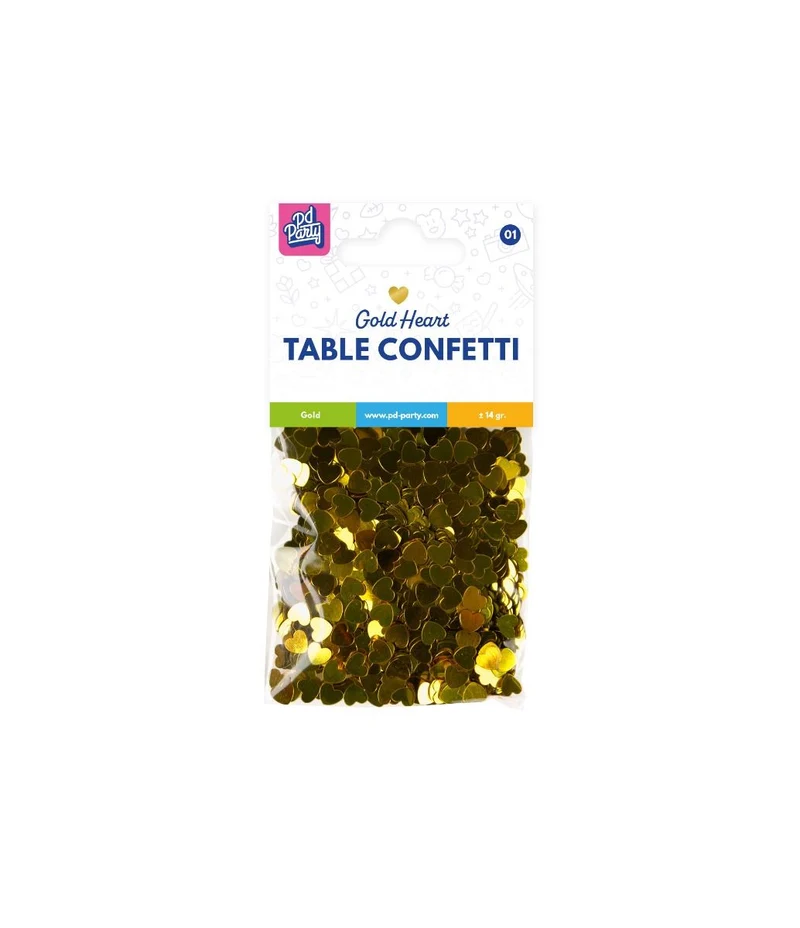 Herzen Tisch Konfetti Gold 14gr