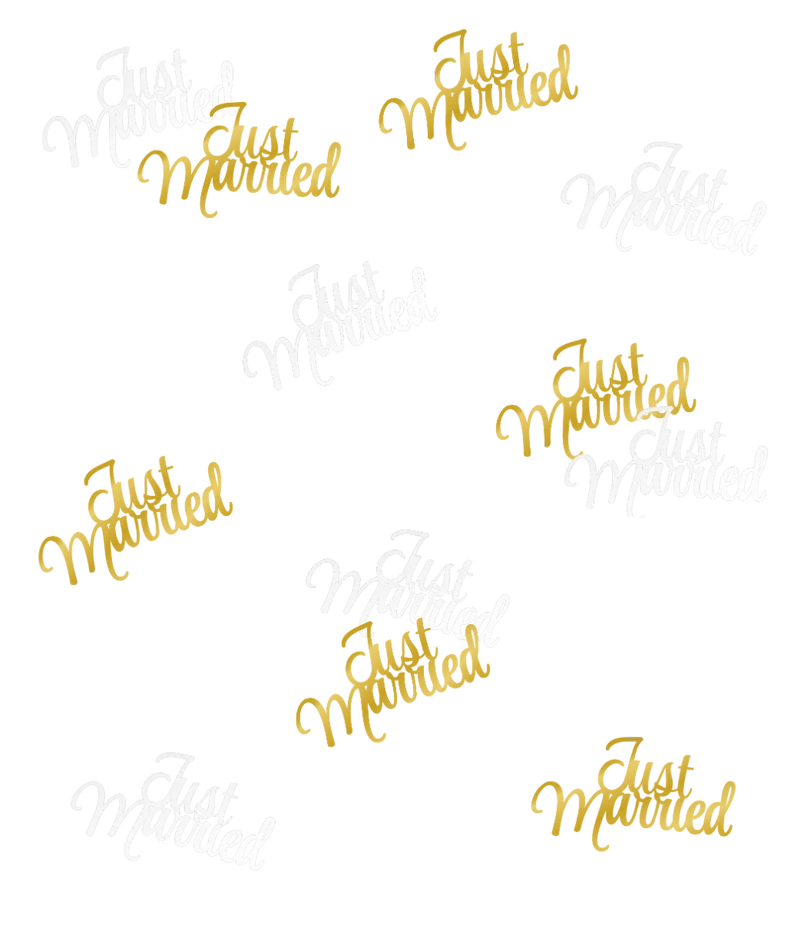 Hochzeitstisch Konfetti Weißgold 14gr