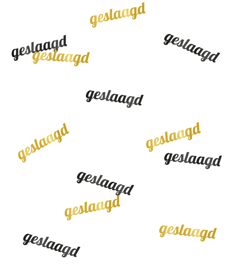 Erfolgreicher Tisch Konfetti Schwarz Gold 14gr