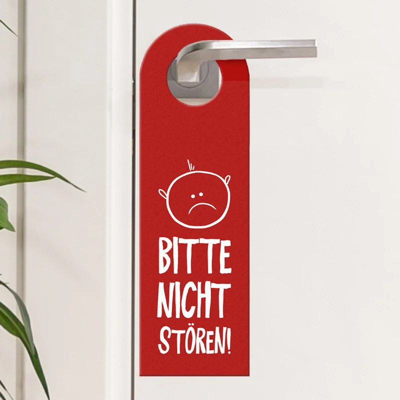 Nicht stören oder Komm rein Türhänger mit Gesichtern Büro Arbeit Geschäft Bürotüre